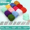 12-Pack Chunky Chenille Yarn – Soft, Thick & Fluffy Velvet Yarn for Crochet, Knitting & DIY Crafts, 3.5 oz / 55 Yards Each, Chic Multicolor Yarn Set